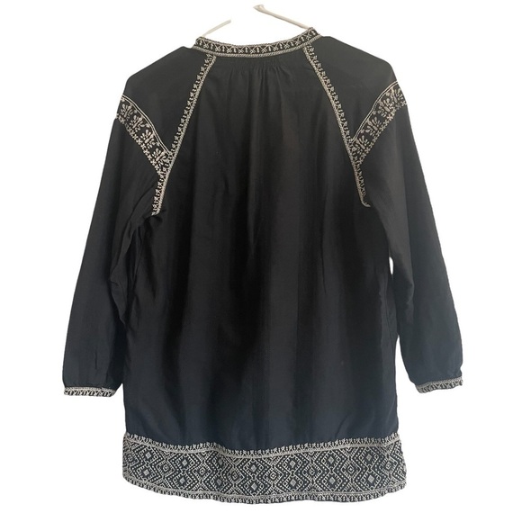 MADEWELL EMBROIDERED CAMELIA TASSEL TOP - Picture 5 of 7